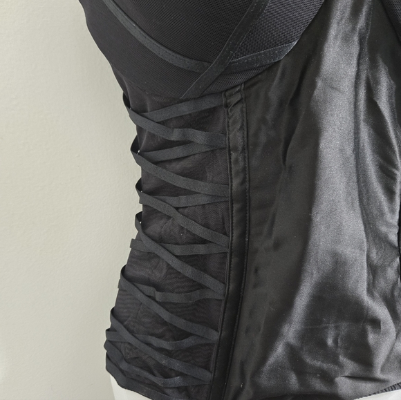 30) La SENZA Black Strappy Bustier - Picture 4 of 5